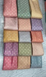 Tissu de brocart de haute qualité pour robe de mode de luxe et rembourrage de mariage couleurs vibrantes personnalisé en gros 100% soie - Product Image 3