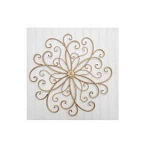 Affichage intérieur en métal de décor d'art de mur de fer forgé d'or pour la décoration d'intérieur élégante de salon - Product Image 1