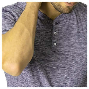 2024 gros personnalisé hommes cou T-Shirt haute qualité tricoté tissu Unique Vintage Style impression conception bouffée techniques pour une utilisation en salle de sport - Product Image 3