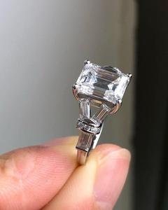 IGI Certified VVS Moissanite <b>Ring</b> Women 14k Gold Plated 925 <b>Sterling</b> <b>Silver</b> <b>Adjustable</b> Size Ethnic Style Engagement Wedding Fine - Product Image 5