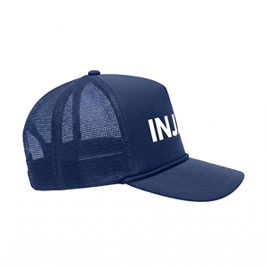 Mesh 5 Panel Adjustable Unisex Trucker <b>Hat</b> 3D Embroidery Custom <b>White</b> Logo Front Breathable Waterproof Spring Summer Casual Cap - Product Image 4