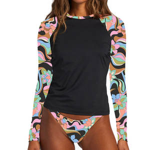 T-shirt de protection solaire pour femmes professionnelles, respirant, séchage rapide, écologique, léger, en spandex/polyester, pour le surf - Product Image 1