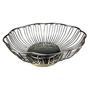 Panier de rangement en métal moderne et élégant, écologique, avec design personnalisable pour le rangement des aliments sur table et la décoration intérieure - Product Image 3