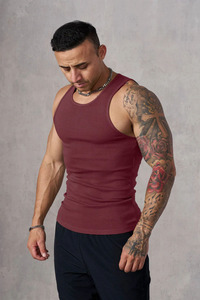 High Quality Cool Feel Sleeveless Tee Shirt Vest Custom Logo Summer Gym Athletic <b>String</b> Cool Touch <b>T</b>-Shirt Gym Tank Top for Men - Product Image 6
