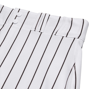 Pantalons de baseball et de softball grande taille personnalisés conçus de couleur blanche et bandes noires imprimées pantalons de baseball pour jeunes hommes - Product Image 3
