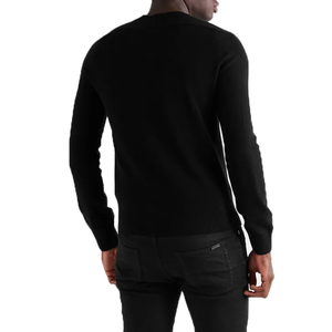 Vente en gros de pulls pour hommes en laine de cachemire personnalisés hiver pull tricoté couleur unie dernière mode de haute qualité sur mesure - Product Image 2