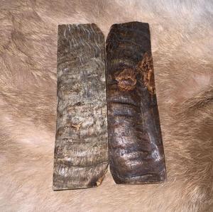 Plaque en corne de bélier rustique, fabriquée à la main pour les manches de couteaux artisanaux, artisanale et durable - Product Image 2