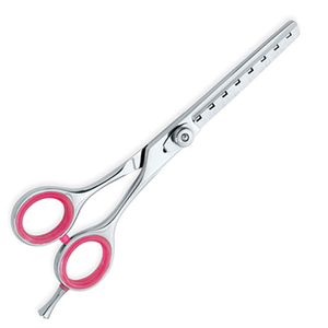 Ciseaux à effiler en acier inoxydable de qualité supérieure, approuvés CE, avec pointe de lame tranchante, 32 dents, manche moyen - Instruments de coupe de cheveux à usage unique - Product Image 3