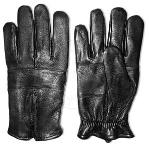 Piezas cortadas de cuero de piel de oveja Componentes de guantes negros para OEM - Product Image 5