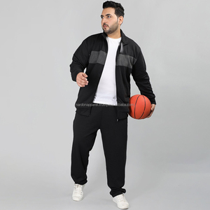 Nardon Apparels Chándales para hombre Trajes de chándal para hombre Conjuntos deportivos atléticos con cremallera completa con gorro con puños - Product Image 1