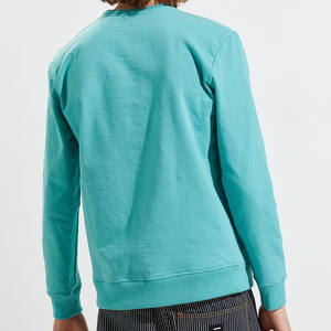 Sweat-shirt à capuche uni noir turquoise avec logo personnalisé Sweat-shirt à capuche de haute qualité Pull-over Sweat-shirt sans capuche - Product Image 4