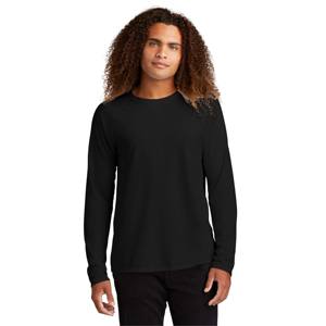 Camiseta negra de manga larga con cuello redondo para hombre, camiseta informal suave y cómoda para uso diario, ideal para capas en todas las estaciones - Product Image 1