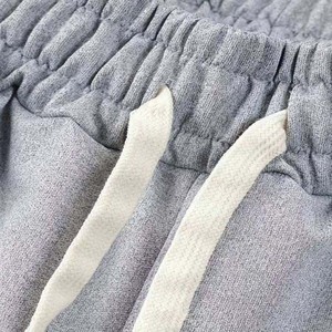 Algodón suave tela serigrafiada nueva llegada OEM personalizado Vintage alta Streetwear Casual deportes transpirables pantalones cortos de sudor hombres 2025 - Product Image 3