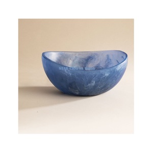 Cuencos de resina para mesa de comedor hechos a mano para fiesta de cumpleaños de Navidad, uso para plato de servicio con Chip & Dip Bowl, comida, postre, ensaladeras - Product Image 6