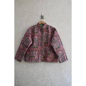 Chaqueta Acolchada Reversible Hecha a Mano con Estampado Floral, 100% Algodón, Cálida, de Manga Larga, Estilo Étnico Indio, para Primavera - Product Image 1