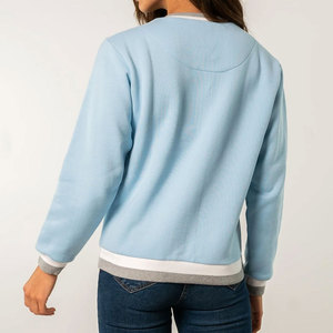 Producto de alta demanda, traje de moda, sudadera para mujer, sudadera básica de algodón mezclado, salida de fábrica, sudadera de peso medio para mujer - Product Image 6