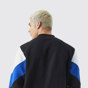 Sweat-shirt à capuche surdimensionné en coton 100% pour homme, avec logo personnalisé sur le devant, taille plus, couleur contrastée, hiver, anti-boulochage et écologique - Product Image 5