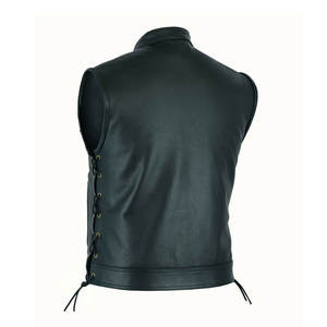 Chaleco de cuero ligero de talla grande para hombre, estilos de jugador, ropa exterior de invierno informal transpirable, a prueba de viento, impermeable, ajuste cómodo - Product Image 4