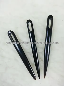 Aiguilles à tisser en corne de buffle écologiques, imperméables, pour artisanat en bois, style animal, polies, souvenirs naturels d'Inde - Product Image 3