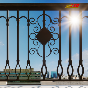 Rampe de balcon en fer forgé de haute qualité Design résidentiel moderne du Vietnam pour balustrades d'espace extérieur élégantes mains courantes - Product Image 4