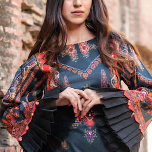 Shalwar Kameez – robes de costume de pelouse pour femmes, costumes indiens à la mode pour femmes, Design imprimé, robe de pelouse - Product Image 4