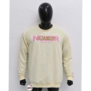 Unisex personalizado de los hombres de peso pesado francés Terry Streetwear Chenille bordado sudadera cuello redondo Chenille bordado sudaderas - Product Image 1