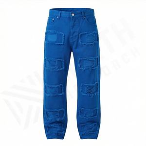 Pantalones Deportivos Holgados de Pierna Recta, Ligeros y Transpirables, Estilo Vintage, Lavado Ácido, Dobladillo Abierto, para Hombre, Otoño - Product Image 1