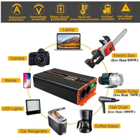 HOULI Promotion Spéciale Onduleur à Onde Sinusoïdale Pure DC/AC Monophasé 12V/24V/48V 50/60Hz 3000W-10000W, Efficacité 90%, Pour Usage Domestique et Automobile