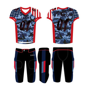 Camiseta de fútbol americano más vendida y uniforme de sublimación de secado rápido transpirable mejor diseño uniforme de fútbol americano para hombres - Product Image 3