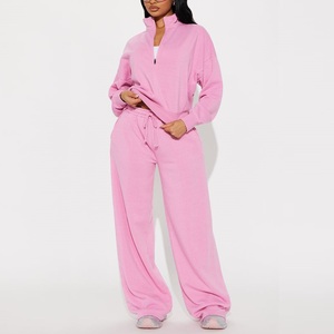 Nouveauté Survêtement Femme Survêtements 2 pièces Ensemble de survêtements de sport de haute qualité personnalisés 2 pièces Fabriqué au Bangladesh - Product Image 2