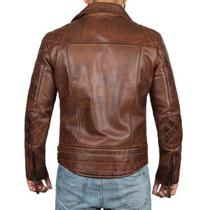 Service ODM OEM Veste en cuir d'hiver pour homme avec col montant et capuche Design personnalisé Couleurs et style vintage - Product Image 3