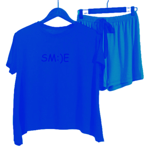 Pajamas Women's Summer Cotton Light Weight Short Sleeve Shorts Trousers 2 Piece Set European Style Housewear Women's Sleepwear - Product Image 3