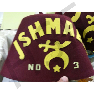 REGALIA MASÓNICA PERSONALIZADA, FEZ DE SHRINER [ISHMAEL] - Product Image 6