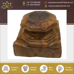 Gran oferta Kamal Art Craft clásico antiguo hierro de madera hecho a mano candelabro exclusivo diseño cónico acabado mate hogar - Product Image 3