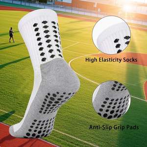 Calcetines de agarre para jóvenes, calcetines deportivos atléticos de fútbol para niños, niñas, 3 pares de calcetines de nailon - Product Image 2