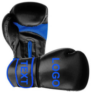 Gants de boxe professionnels respirants en cuir de haute qualité avec support de poignet et fermeture à boucle et crochet, couleurs personnalisées, entraînement en extérieur - Product Image 1