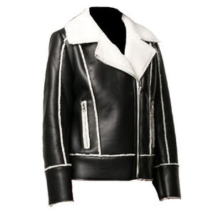 Veste en cuir élégante et tendance pour femmes, de haute qualité, confortable, décontractée, pour la rue, veste en cuir d'hiver pour femmes - Product Image 6