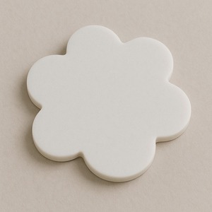 Hexagon Shape White Marble Coaster Elegant Natural Stone Drink <b>Pad</b> Modern Geometric Tabletop Decor Home Kitchen <b>Bar</b> Minimalist - Product Image 4