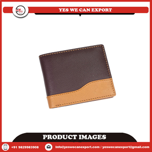 Cartera de Material de PC de cuero genuino Vintage delgada con costuras ultrafuertes de lujo para hombre, cierre de cremallera largo corto con bloqueo RFID - Product Image 2