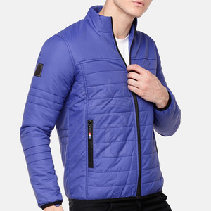 Vestes Bouffantes en Laine pour Hommes de Style Personnalisé avec Col Montant Logo Avant Manches Longues Prix de Gros - Product Image 2