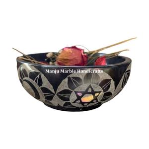 ชามแกะสลักหินสบู่คอลเลกชันแฟนซีคลาสสิกธรรมชาติพร้อมดีไซน์แฮนด์เมดขัดเงาธรรมชาติปริมาณจำนวนมากมีอยู่ในโรงงาน - Product Image 6