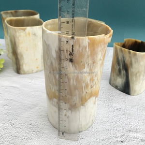 Cuerno de Búfalo de gran calidad, vasos de vidrio grandes, cuerno natural, cuerno Vikingo, productos de gama alta de la India por RF Crafts - Product Image 2