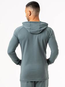Sudaderas con Capucha y Pantalones Deportivos para Hombre, Color Azul Niebla, Al Por Mayor, Alta Calidad, 100% Algodón, Impresión de Alta Densidad, Corte Regular, Ropa Urbana, Logotipo Personalizado - Product Image 6