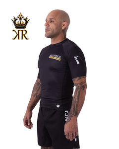 Royal Kimono Unisexe Jiu Jitsu Rashguard Logo Personnalisé BJJ Court Manches Longues MMA Polyester/Spandex Vente en Gros Sublimation pour Adultes - Product Image 1