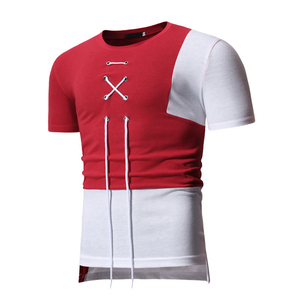 เสื้อยืดกีฬาผู้ชายฤดูร้อนปี 2026 คอกลม แขนสั้น ออกแบบลายพิมพ์ได้ตามต้องการ ผ้าฝ้าย 100% สไตล์ลำลอง - Product Image 2