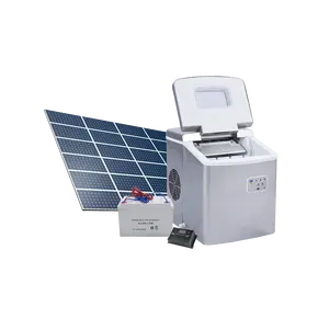 IM-12 DC 12v güneş ev mini buzdolabı taşınabilir buz yapım makinesi araba RV açık garaj buz küpü makinesi