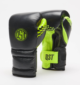 Gants de boxe de combat faits à la main résistants en cuir synthétique crochet et boucle soutien du poignet manches rembourrées tripartites Arts martiaux - Product Image 1