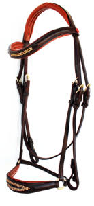Brida de cuero de caballo occidental de alta calidad con logotipo personalizado para exportación a granel y brocas para montar a caballo - Product Image 2