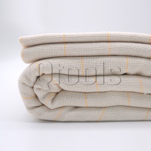 Tela de tapicería de poliéster/algodón blanca de 1.5M de ancho, 260 GSM, peso medio, para pistola de tufting, en stock. - Product Image 2