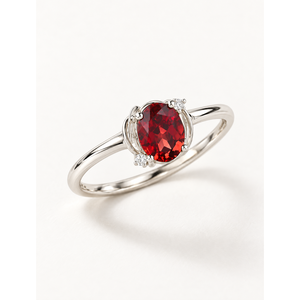 Radiant Cut Emerald Zircon <b>Ring</b> in White Gold-Geometric Gemstone Jewelry - Product Image 1